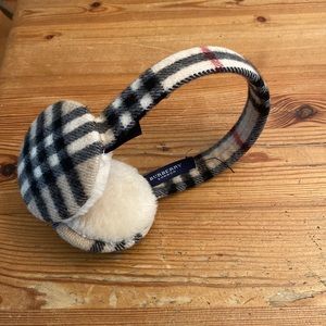 Burburry London Check Cashmere Earmuffs